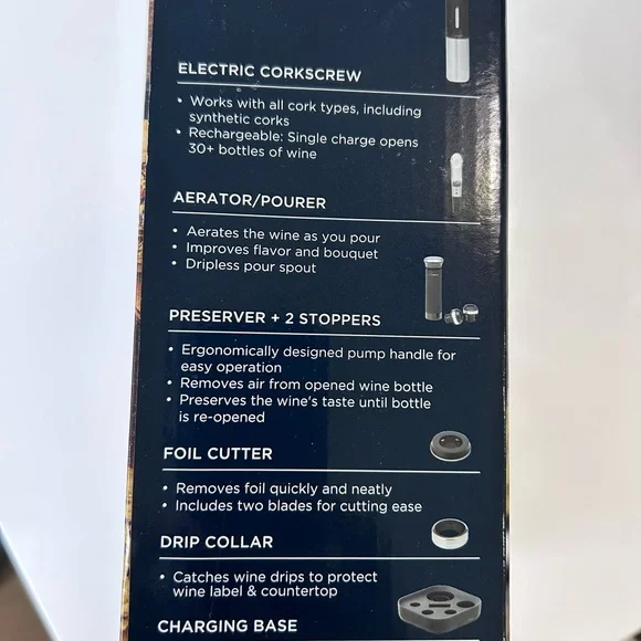 RABBIT • 8 Piece Electric Wine Set • - Picture 3 of 6